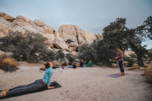 A yoga retreat in Joshua Tree National Park